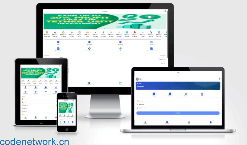 多国语言版USDT虚拟币投资理财系统源码/海外区块链投资理财源码|思创源码网