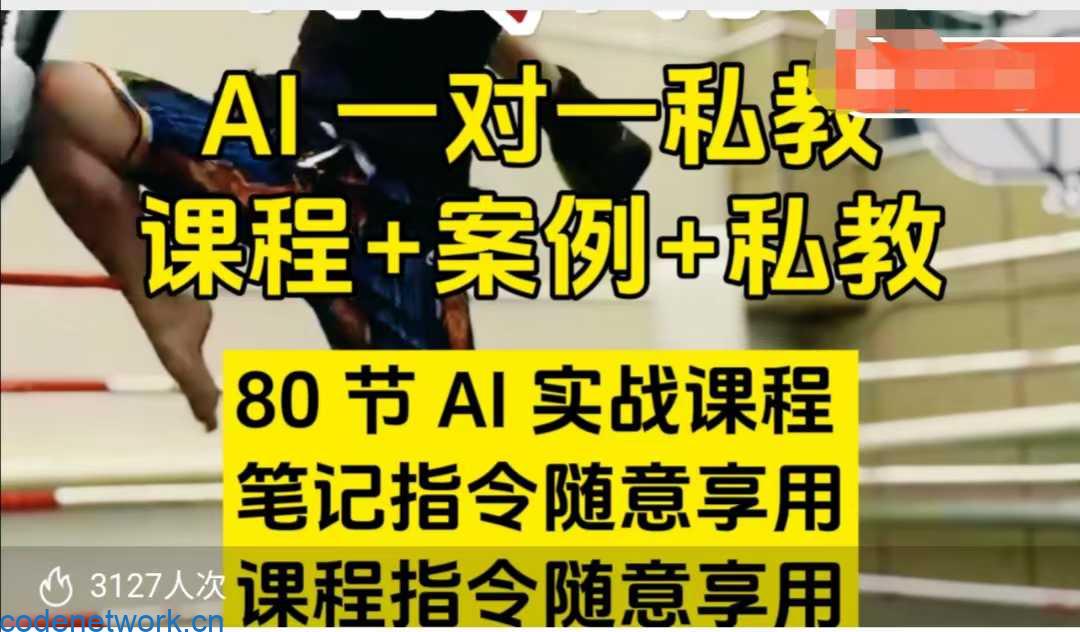 AI指令实战课，课程+案例，80节AI实战课程，笔记指令随意享用，课程指令随意享用（更新7月）|思创源码网