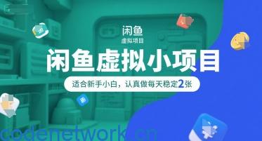 闲鱼虚拟小项目，操作简单，适合新手小白，认真做每天稳定2张|思创源码网