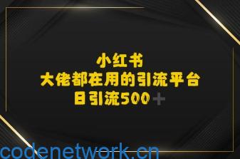 小红书，大佬都在用的大粉平台，日引流500+|思创源码网