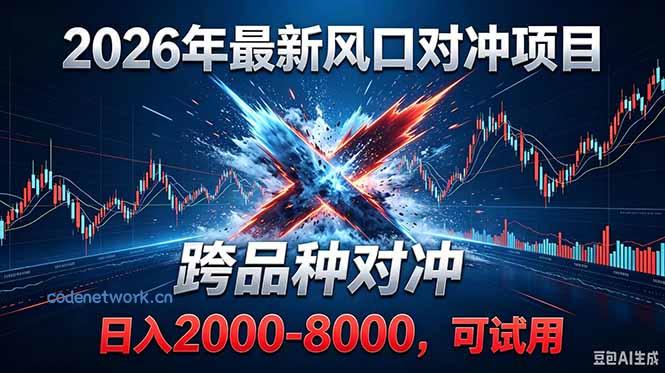 2026创业新风口！最新对冲！跨品种对冲！日收益2000-6000+|思创源码网
