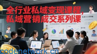 全行业私域变现课程，私域营销成交系列课|思创源码网