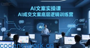 AI文案实操课，AI成交文案底层逻辑训练营|思创源码网
