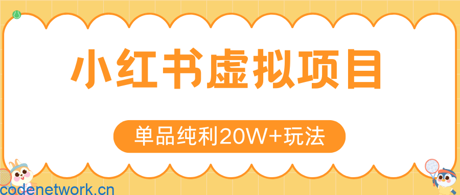 小红书卖虚拟产品，单品纯利20W+玩法分享（节系列课程）|思创源码网