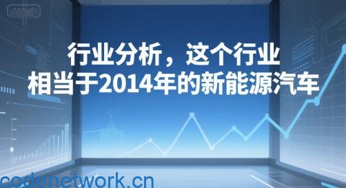 付费文章：行业分析，这个行业，相当于2014年的新能源汽车|思创源码网
