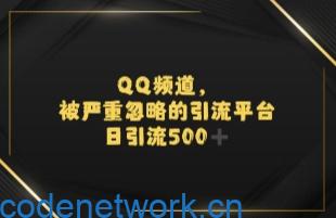 引流蓝海QQ频道，日引500+创业粉|思创源码网
