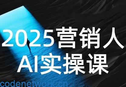 2025营销人Al实操课，AI营销抢跑实战，从Prompt到方案，效率碾压同行|思创源码网