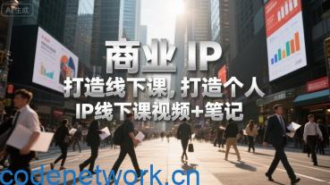 商业IP打造线下课,打造个人 IP线下课视频+笔记|思创源码网