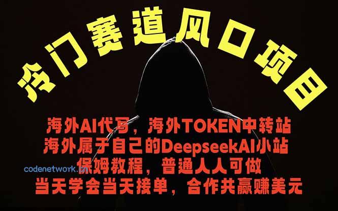 冷门赛道风口项目 海外AI代写！0成本运作完全免费！当天注册当天接单，接单接到手抽筋，无脑…|思创源码网