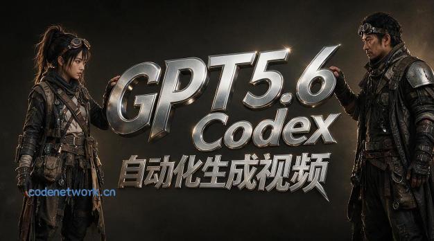 GPT5.6+Codex自动化视频生成：提示词设计×角色设定×封面海报×工作流思路，高效产出AI视频|思创源码网