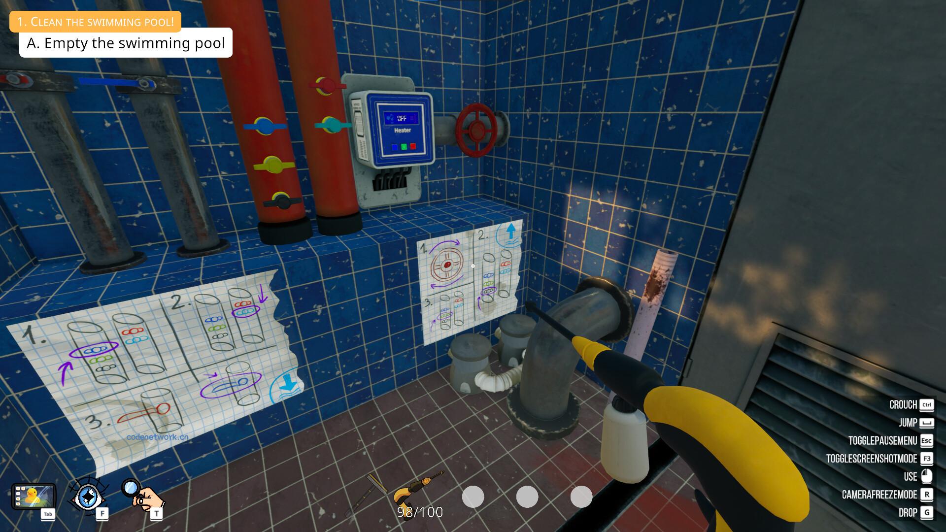 泳池清洁模拟器/Pool Cleaning Simulator|思创源码网