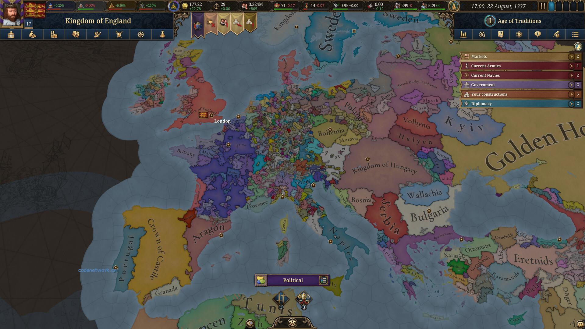 欧陆风云5/Europa Universalis V/支持网络联机 欧陆风云5/Europa Universalis V/支持网络联机