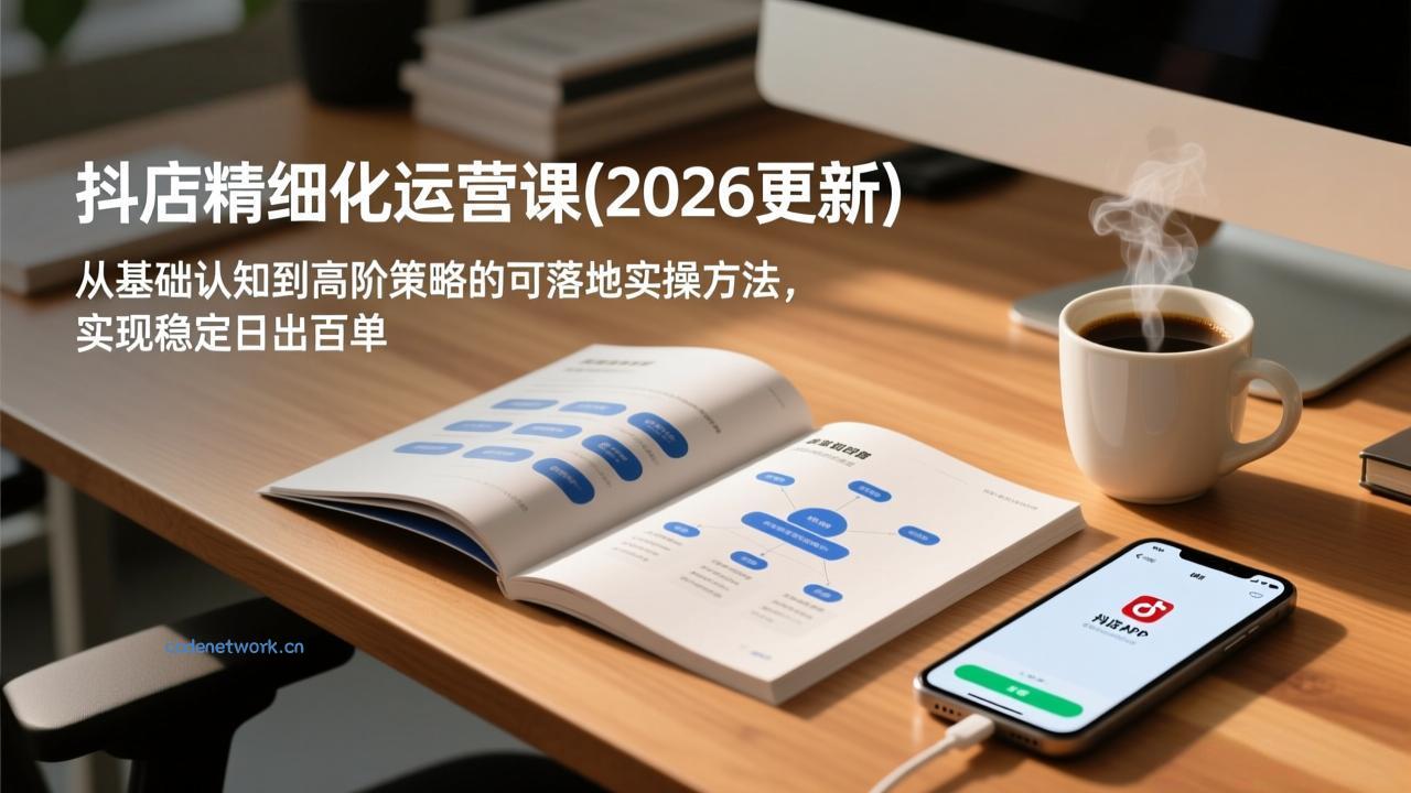 抖店精细化运营课(更新6月|思创源码网