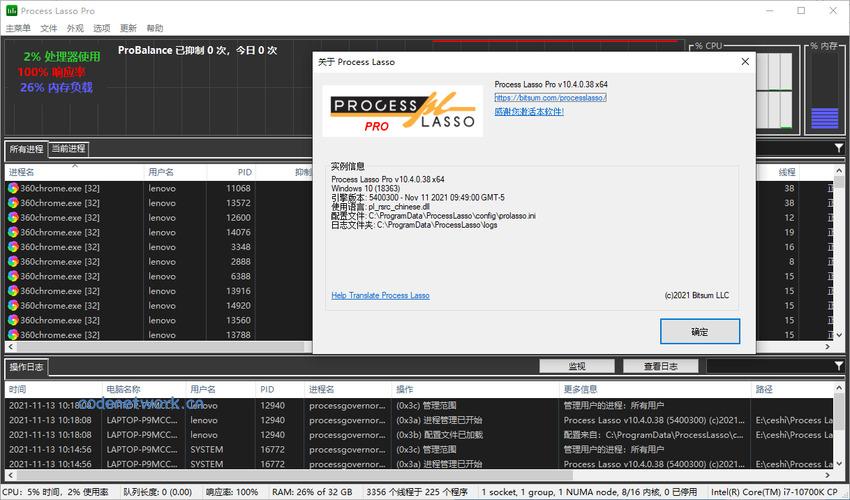 进程优化Process Lasso v17.2.0.5绿色版|思创源码网