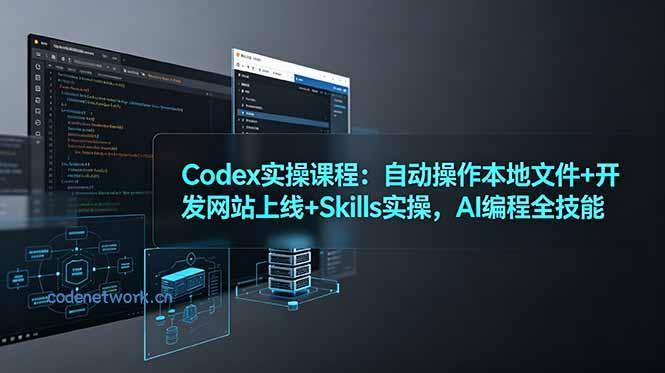 Codex实操课程：自动操作本地文件+开发网站上线+Skills实操，AI编程全技能|思创源码网