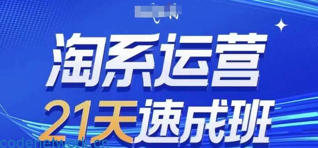淘系运营21天速成班(更新25年7月)，0基础轻松搞定淘系运营，不做假把式|思创源码网
