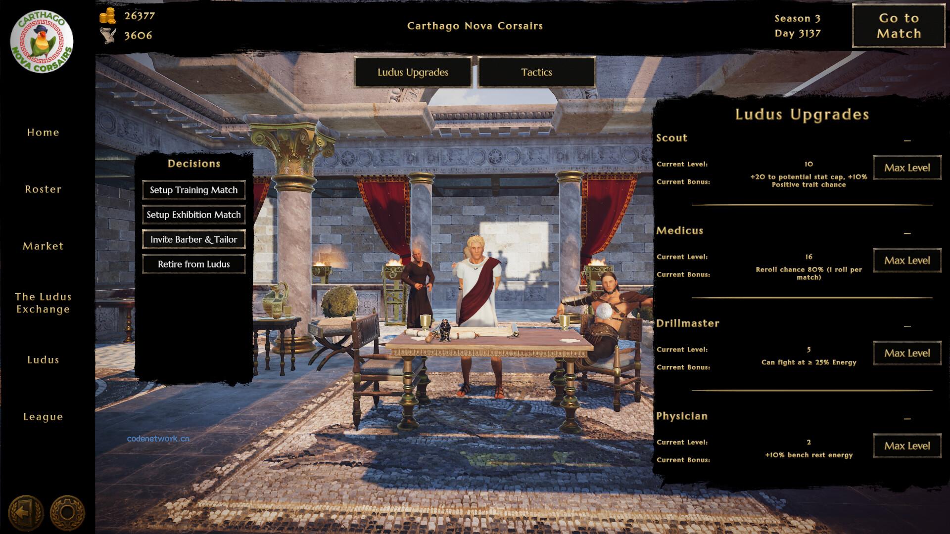 伟大角斗士学院：角斗士管理模拟器/Ludus Magnatus: Gladiator Manager Simulator 新游发布
