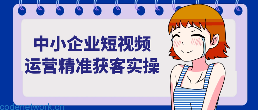 中小企业短视频运营精准获客实操|思创源码网