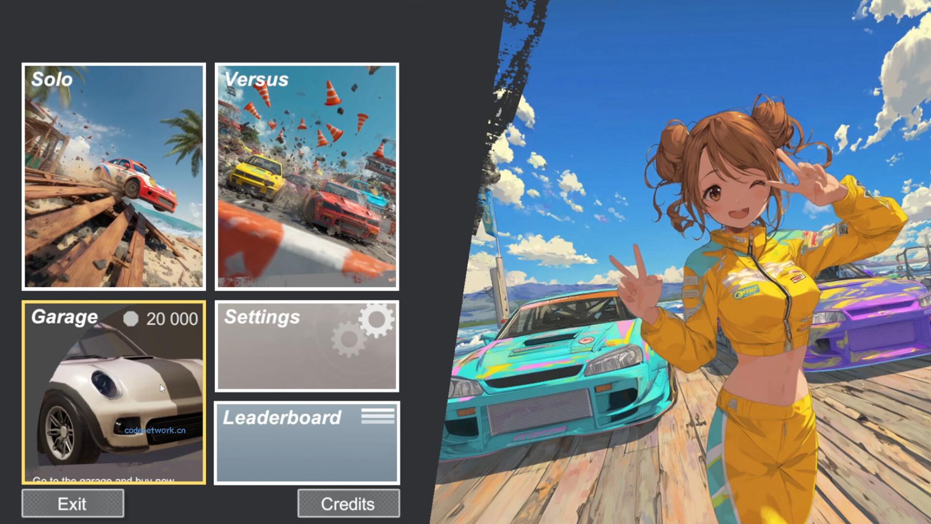 霓虹弯道赛车/Neon Curves Racing|思创源码网