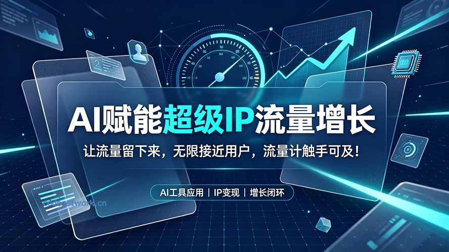 AI赋能超级IP流量增长：让流量留下来，无限接近用户，流量计触手可及！|思创源码网