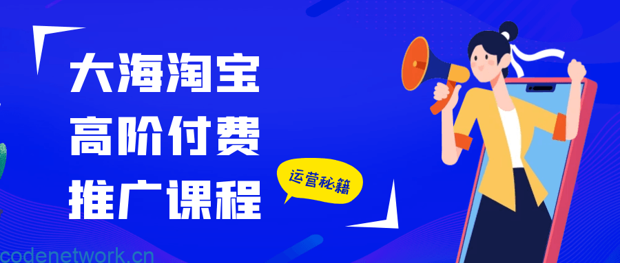 大海淘宝高阶付费推广课程|思创源码网