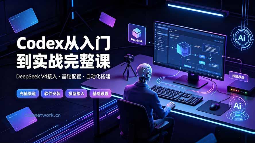 Codex从入门到实战完整课｜充值·安装·接入DeepSeek，记忆·插件·Skill·CLI·MCP全拆解|思创源码网